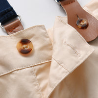 Load image into Gallery viewer, 2 Pieces Set Baby Kid Boys Birthday Party Striped Bow Shirts And Solid Color Rompers Wholesale 230105779
