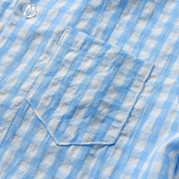 Load image into Gallery viewer, 2 Pieces Set Baby Kid Boys Birthday Party Checked Shirts And Solid Color Rompers Wholesale 230105783
