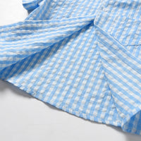 Load image into Gallery viewer, 2 Pieces Set Baby Kid Boys Birthday Party Checked Shirts And Solid Color Rompers Wholesale 230105783
