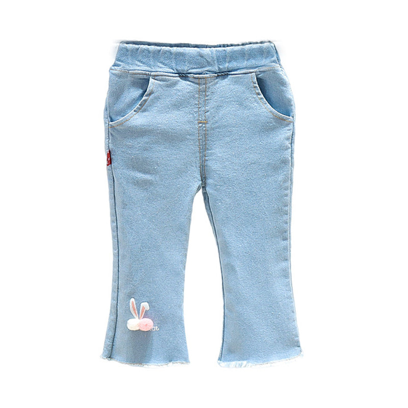Baby Kid Girls Cartoon Jeans Wholesale 23010582