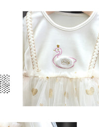 Load image into Gallery viewer, Baby Kid Girls Love heart Cartoon Embroidered Dresses Wholesale 23010597
