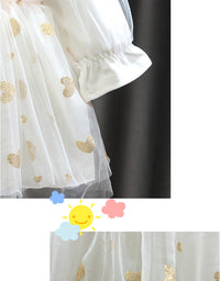 Load image into Gallery viewer, Baby Kid Girls Love heart Cartoon Embroidered Dresses Wholesale 23010597
