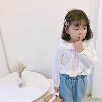 Load image into Gallery viewer, Baby Kid Girls Flower Embroidered Tops Wholesale 23010701
