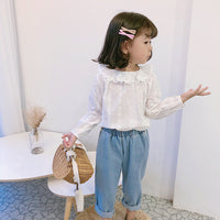 Load image into Gallery viewer, Baby Kid Girls Flower Embroidered Tops Wholesale 23010701
