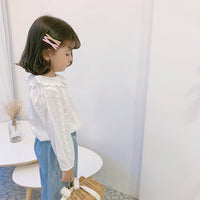 Load image into Gallery viewer, Baby Kid Girls Flower Embroidered Tops Wholesale 23010701
