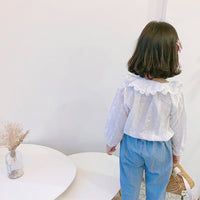 Load image into Gallery viewer, Baby Kid Girls Flower Embroidered Tops Wholesale 23010701
