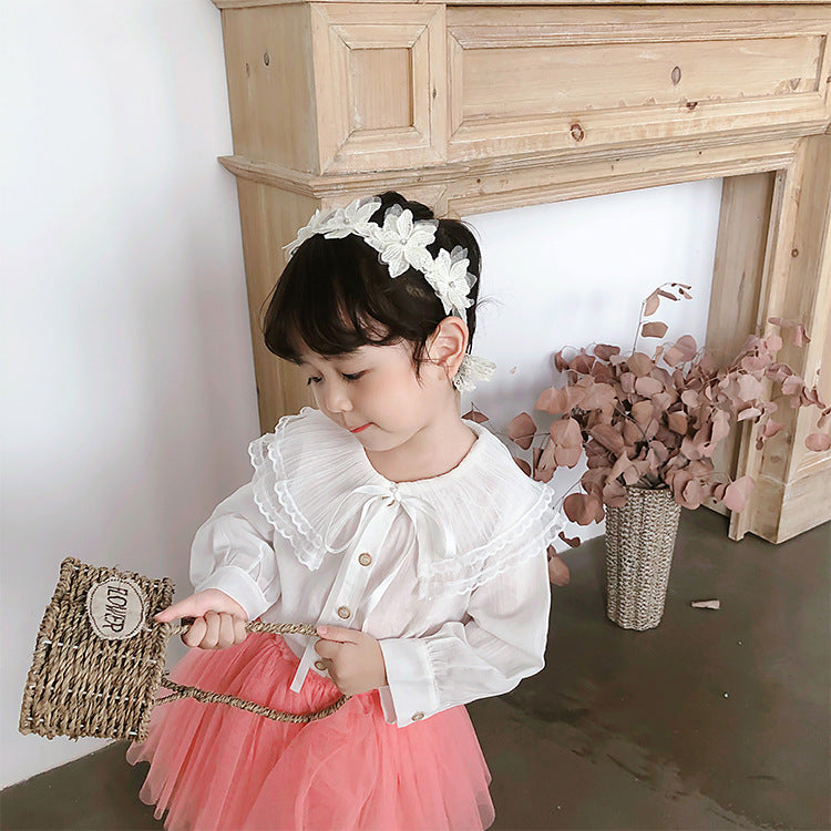 Baby Kid Girls Solid Color Tops Wholesale 23010708