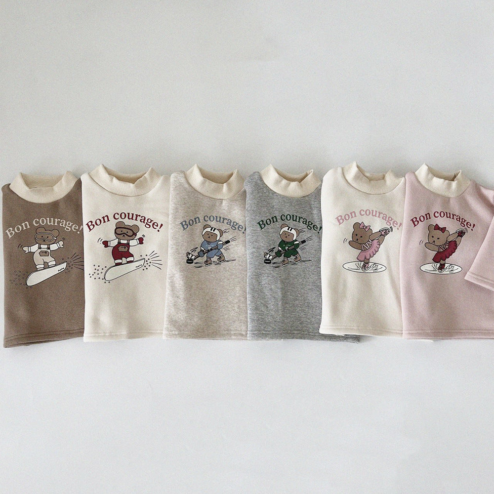 Baby Unisex Letters Cartoon Print Tops Wholesale 230107100