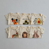 Load image into Gallery viewer, Baby Unisex Letters Animals Print Rompers Wholesale 230107109

