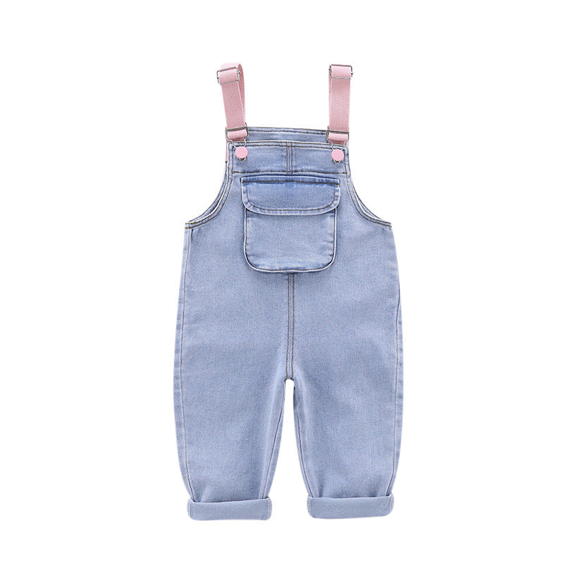 Baby Kid Girls Solid Color Jumpsuits Wholesale 23010711
