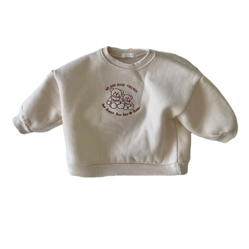 Baby Unisex Letters Animals Embroidered Hoodies Swearshirts Wholesale 230107125