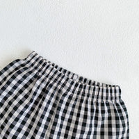 Load image into Gallery viewer, 2 Pieces Set Baby Unisex Fruit Print Tank Tops And Checked Shorts Wholesale 230107126
