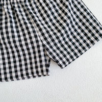 Load image into Gallery viewer, 2 Pieces Set Baby Unisex Fruit Print Tank Tops And Checked Shorts Wholesale 230107126
