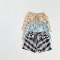 Load image into Gallery viewer, 2 Pieces Set Baby Unisex Fruit Print Tank Tops And Checked Shorts Wholesale 230107126
