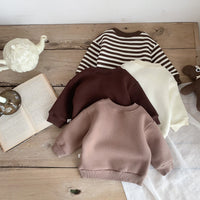 Load image into Gallery viewer, Baby Unisex Striped Animals Cartoon Embroidered Hoodies Swearshirts Wholesale 230107131
