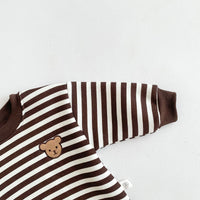Load image into Gallery viewer, Baby Unisex Striped Animals Cartoon Embroidered Hoodies Swearshirts Wholesale 230107131
