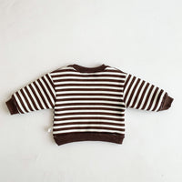 Load image into Gallery viewer, Baby Unisex Striped Animals Cartoon Embroidered Hoodies Swearshirts Wholesale 230107131

