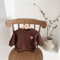 Load image into Gallery viewer, Baby Unisex Striped Animals Cartoon Embroidered Hoodies Swearshirts Wholesale 230107131
