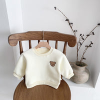Load image into Gallery viewer, Baby Unisex Striped Animals Cartoon Embroidered Hoodies Swearshirts Wholesale 230107131

