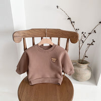 Load image into Gallery viewer, Baby Unisex Striped Animals Cartoon Embroidered Hoodies Swearshirts Wholesale 230107131
