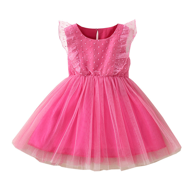 Baby Kid Girls Solid Color Dresses Wholesale 230107137