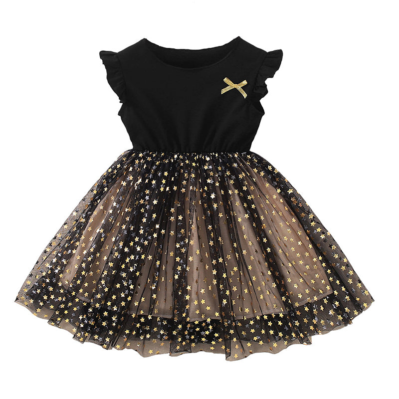 Baby Kid Girls Star Bow Dresses Wholesale 230107158