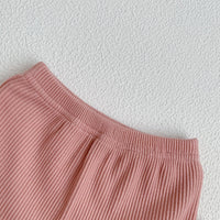 Load image into Gallery viewer, 2 Pieces Set Baby Girls Flower Checked Print Tops And Solid Color Shorts Wholesale 230107161
