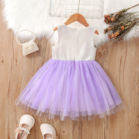 Load image into Gallery viewer, Kid Girls Color-blocking Dresses Wholesale 230107191
