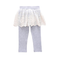 Load image into Gallery viewer, Baby Kid Girls Solid Color Lace Pants Leggings Wholesale 23010720
