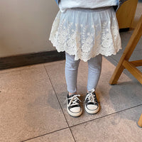 Load image into Gallery viewer, Baby Kid Girls Solid Color Lace Pants Leggings Wholesale 23010720
