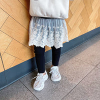 Load image into Gallery viewer, Baby Kid Girls Solid Color Lace Pants Leggings Wholesale 23010720
