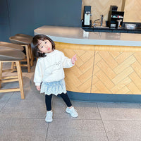 Load image into Gallery viewer, Baby Kid Girls Solid Color Lace Pants Leggings Wholesale 23010720
