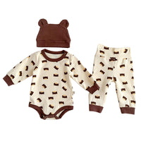 Load image into Gallery viewer, 2 Pieces Set Baby Unisex Cartoon Print Rompers And Pants Wholesale 230107226
