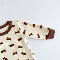 Load image into Gallery viewer, 2 Pieces Set Baby Unisex Cartoon Print Rompers And Pants Wholesale 230107226
