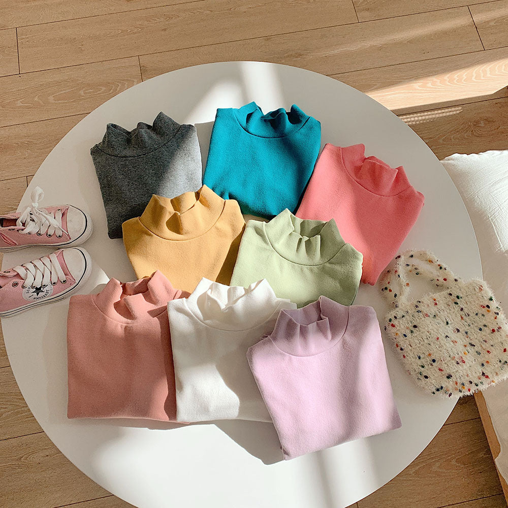 Baby Kid Unisex Solid Color Tops Wholesale 230107247