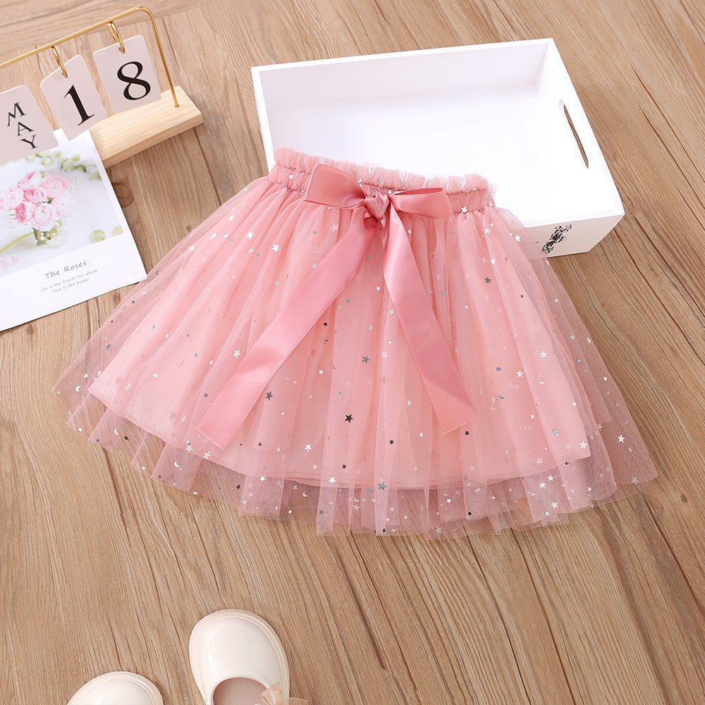 Baby Kid Girls Star Bow Skirts Wholesale 230107254