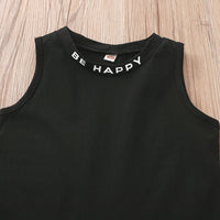 Load image into Gallery viewer, 2 Pieces Set Baby Kid Girls Letters Tank Tops And Solid Color Pants Wholesale 230107288
