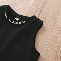 Load image into Gallery viewer, 2 Pieces Set Baby Kid Girls Letters Tank Tops And Solid Color Pants Wholesale 230107288
