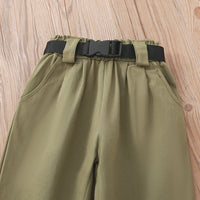 Load image into Gallery viewer, 2 Pieces Set Baby Kid Girls Letters Tank Tops And Solid Color Pants Wholesale 230107288
