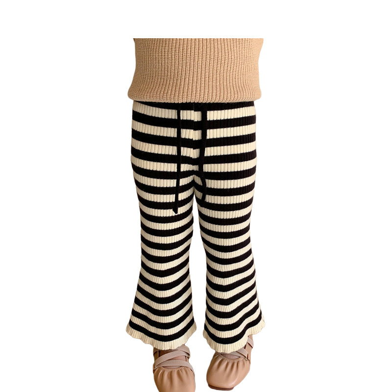 Baby Kid Girls Striped Crochet Pants Wholesale 230107291