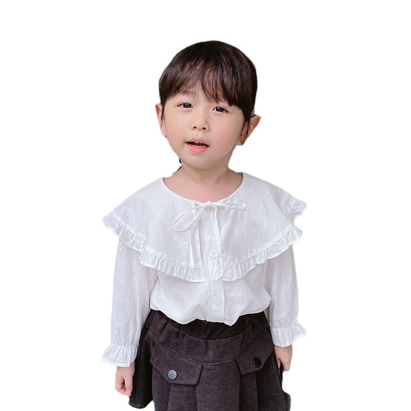 Baby Kid Girls Solid Color Tops Wholesale 23010731