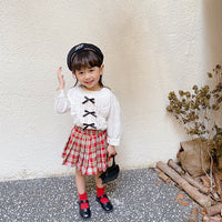 Load image into Gallery viewer, Baby Kid Girls Bow Tops Wholesale 23010732
