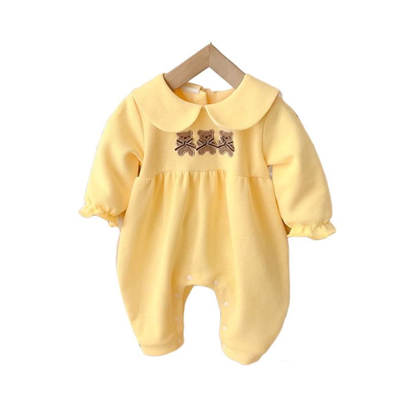 Baby Girls Cartoon Jumpsuits Wholesale 230107347