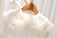 Load image into Gallery viewer, Baby Kid Girls Solid Color Lace Blouses Wholesale 23010735
