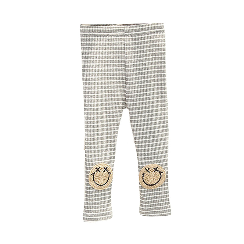 Baby Kid Girls Striped Expression Pants Leggings Wholesale 23010736