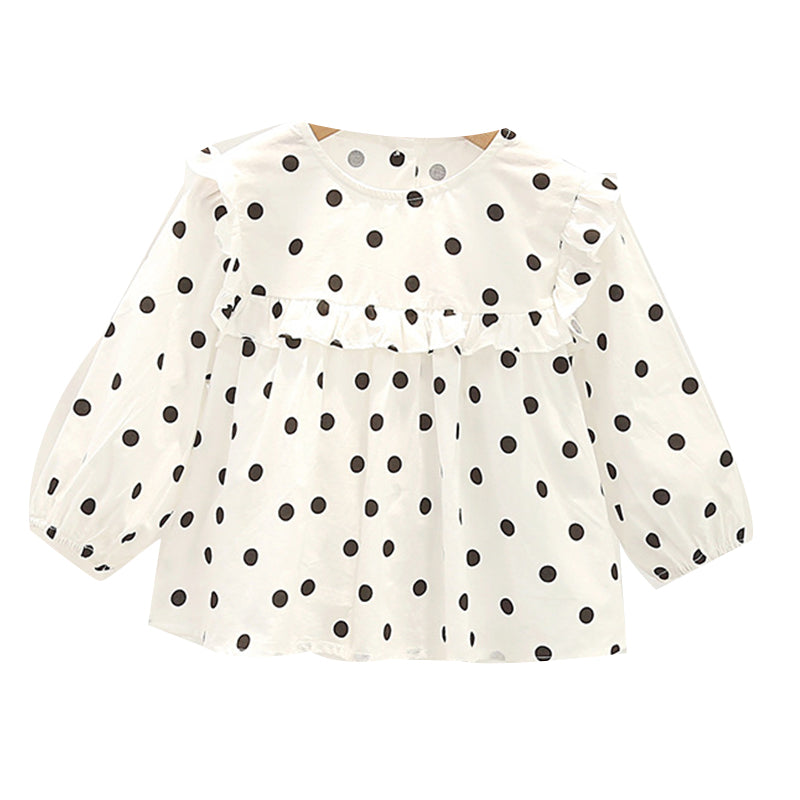 Baby Kid Girls Polka dots Tops Wholesale 23010742