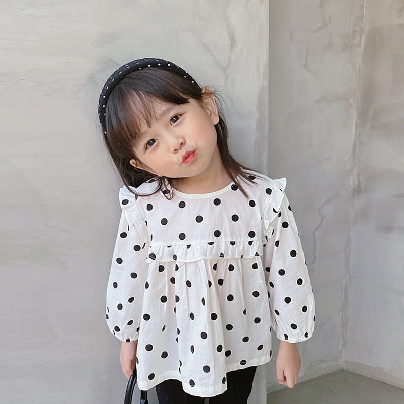 Baby Kid Girls Polka dots Tops Wholesale 23010742