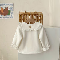 Load image into Gallery viewer, Baby Kid Girls Cartoon Embroidered Tops Wholesale 23010757

