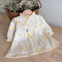 Load image into Gallery viewer, Baby Kid Girls Flower Embroidered Dresses Wholesale 23010776
