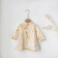 Load image into Gallery viewer, Baby Kid Girls Flower Embroidered Dresses Wholesale 23010776
